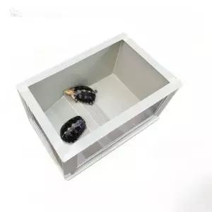 프리미엄 반수생 거북이수조 육지 초대형 플라스틱 수족관 사육장 베이지