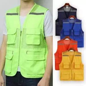 남성용 여름용 작업 조끼 단체 행사 현장 망사