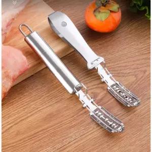 전문가용 돼지 털 면도기 비계 장비 고기 밀기 면도칼 축산물 실버 60도 이상 16cm