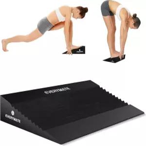 에브리메이트 스쿼트 웨지 초대형 블록 역도 종아리 스트레칭 스쿼트용 슬랜트 보드 뒤꿈치 높이 발가락 위