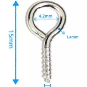 액자 나사 고리 피스 스크류 소품 15mm 10P
