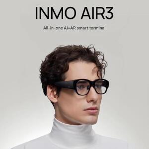 2025 INMO AIR3 AR VR AI 스마트 글래스 증강 현실 16MP 카메라 8코어 지원 GPT 딥시크 1080P 화면 지능형