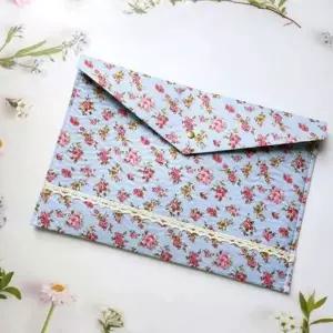 [셀러에이드]빈티지 a4 서류 화일 꽃무늬 플라워 서류 화일 케이스 문서