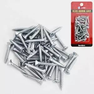 J형 접시머리 나사못 4x25 철판용 체결 피스 목재 고정용