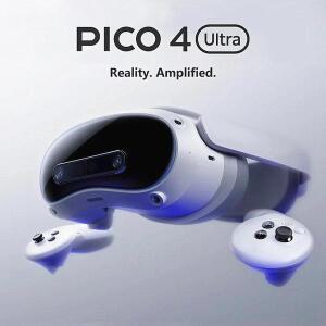 PICO 4 울트라 256GB 올인원 VR 헤드셋 모션 트래커 호환, VR 채팅, MR, 경량 디자인, Wi-Fi 7 게임 글래스