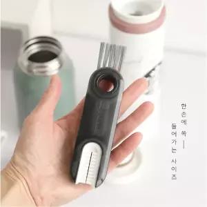 세척솔 틈새미니브러쉬 텀블러 보온병 물병 뚜껑 3in1