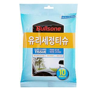 [2개구성] 불스원 차외부 10매 간편청소 유리세정 거울청소 코팅 유막제거 BHWF93212