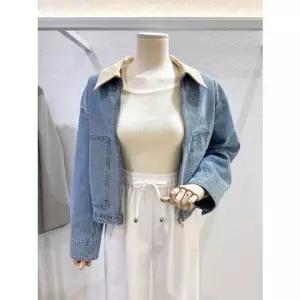 [갤러리아] [LAP]배색카라 데님집업 (AS1DZ261)