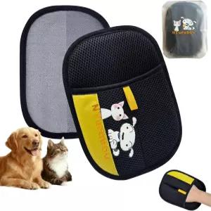 고양이와 개를 위한 N투라보프 애완동물 털 제거 장갑 프리미엄 업그레이드 재사용 가능한 정전기 의류