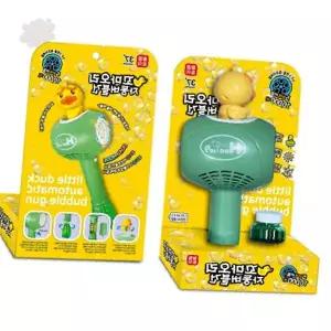 어린이 자동 거품 발생기 오리 캐릭터 놀이 완구 야외 공원 정원 놀이터 배터리