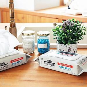 [2개구성] 방역 물티슈 50 휴대용 유아 아기 고급 엠보싱 안심 안전한 손소독 세정티슈 위생 HW9A19D4