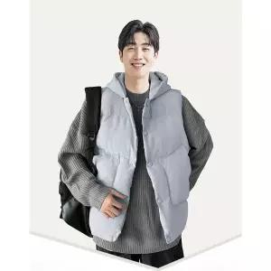 남사친 후드 간절기 베스트 조끼 오버핏 보온 패딩 경량