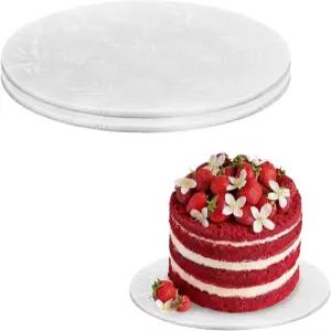 PCS 케이크 드럼 2개 두께 1/4인치 10인치 원형 보드 흰색 전문가용 품질 카드보드 카드 베이스 매트