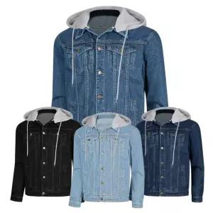 [파파브로] 남성 오버핏 데님 후드 청자켓 IC-JKA-HJE