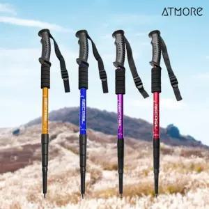 엣모어 3단 4단 EVA 길이조절 경량 등산스틱 (4color)