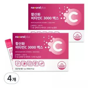내츄럴플러스 항산화 비타민C 3000 맥스 270g 4개 선물 답례품 스승의 날 어버이 티백 결혼식
