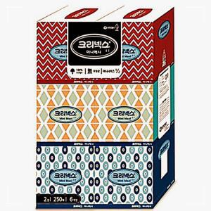 [2개구성] 크리넥스 미니맥시 미용250매x6개 화장지 깨끗한나라 깨나라 각 티슈 GHWAB1CC9
