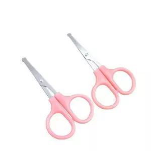 미니 둥근 어린이 유아 문구 플라스틱 안전가위 thz1+5Tqa