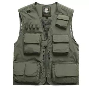 남성 인기 멀티포켓 등산 낚시 캠핑조끼 작업조끼 DhJ4+3LPD