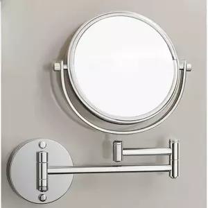 호텔 욕실 거울 확대경 접이식 LED 원형 벽걸이