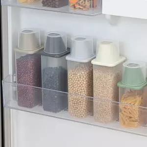 [이지앤프리]이지킵 다용도 잡곡용기 트레이 A set 1200ml 5P + 트레이 중 1P 아이보리..