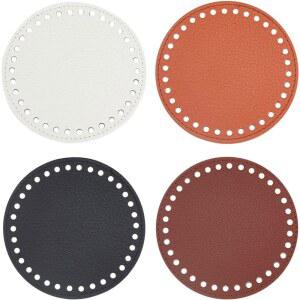 가방 바닥 패드 구멍이 크로셰 인치 있는 원형 베이스 네일 가죽