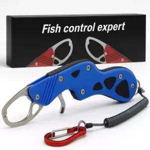 YZT 고강도 생선 그립퍼 헤비 듀티 스테인리스 스틸 낚시 립 그립버 잡기 쉬운 휴대용 야외 남성 도구 160g