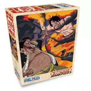 직소 퍼즐 원피스 불주먹에이스vs검은수염 150피스