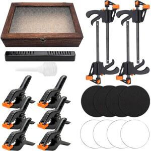 트레이딩 카드용 카드 클램프 박스 제거 매트 키트 평탄화 도구 액세서리 인덴트 습기 바이스