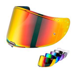 챌린저 챌린저 GT 풀페이스 헬멧 방패 액세서리용 VCOROS 헬멧 바이저 방패 크롬 레드