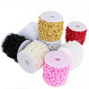 30 60 미터 공예 DIY 장식 웨딩 진주 크리스마스 트리 파티 비즈 랜드 체인 플라스틱 용품 인공