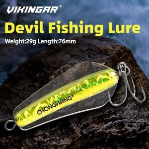 바이킹아 3개입 싱킹 피싱 루어 9g-29g VIB 플라스틱 인조 미끼 스피너베이트 트리플 훅 하드 베이트 버터