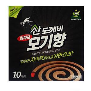 [2개구성] 10통 파리약 해충 총100코일 모기약 산도깨비 AW8D327B