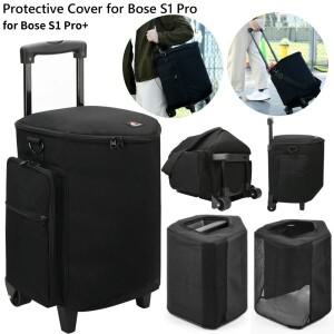 보스 호환 S1 Pro / 휴대용 BT 스피커용 보호 케이스 바퀴가 달린 대용량 숄더백 여행용 가방