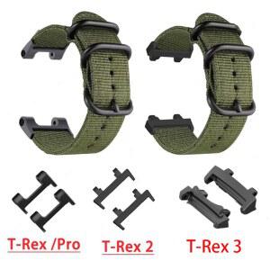 Huami Amazfit T-REX 2 3 용 새 캔버스 나일론 스트랩 시계 밴드 3/T-Rex Xiaomi 스마트 T-Rex 스포츠 Pro 팔찌