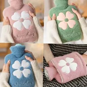 꽃무늬 클로버 온열 물주머니 겨울 핫팩 휴대용 손보온 온찜질 난방용품