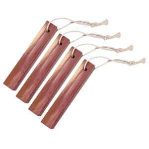 [미국배송] 4피스 시더 걸이 천연 블록 직사각형 나무 옷 보관용 수납 액세서리