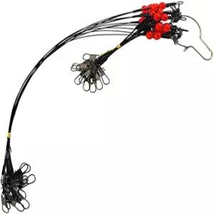 낚시 리더 솔트워터 회전 스냅 비드로 서핑 장비로 장비에 도전하다 미끼 훅 1암 2암 및 3암을 유인하기