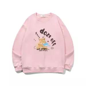 YDA 낮잠 고양이 맨투맨 핑크 1920380