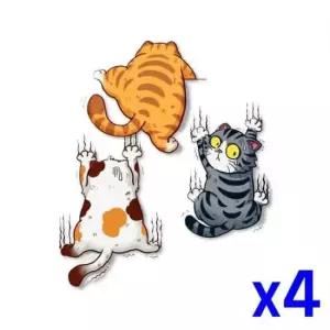 [CAR] 자동차 인테리어 고양이 스티커 L x4개 카익스테리어