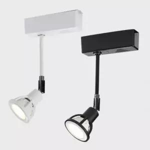 [Deco] 국산 레일 등기구 닥스 10 화이트 블랙 레일용 소켓 복도등 전시조명 카페조명