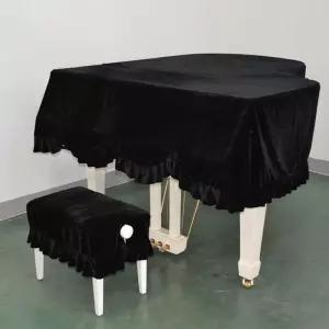 덮개 천 피아노 보호 블랙 벨벳 먼지 대형 커버 방진