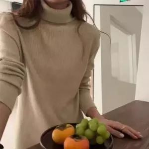 [의류] 목폴라티 여성 울 여성목폴라 폴라티 티 여성목티 골지 니트 터틀넥 목폴라