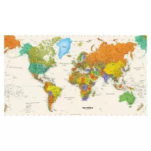 영어 세계지도 벽화 스티커 지도 미국지도