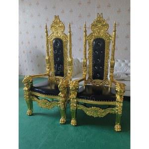 유럽 왕 황제 스튜디오 의자 인테리어소품 촬영용 등받이