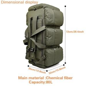 90L 위장색 야외 하이킹 가방 대용량 이동호환  더플백 캠핑 텐트 백팩