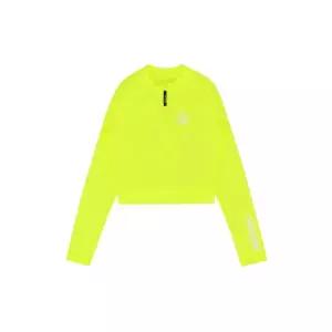 [브랜드 정품] 볼컴 VOLCOM 여성 반집업 크롭 슬림핏 래쉬가드(네온 옐로우)