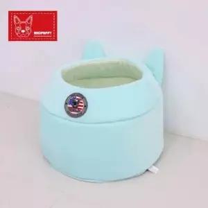 [반려] 레드퍼피 바스캣하우스파스텔민트 강아지계단 애견방석