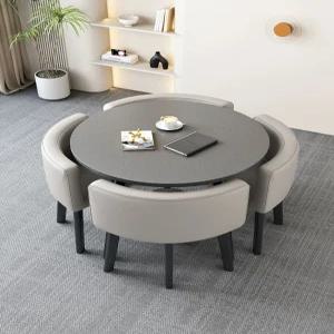 사무용 테이블 상담 4인용 원탁 회의실 미팅 책상 카페 세트 병원 오피스