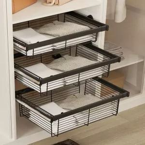 수납 바구니 장롱레일 철제 정리함 옷장 바스켓 클로젯 붙박이 서랍장